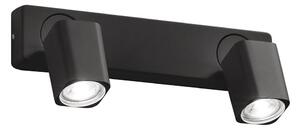 Ideal Lux - LED Nástěnné bodové svítidlo RUDY 2xGU10/7W/230V CRI 90 černá