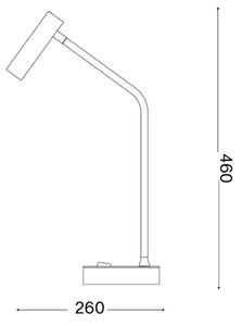 Ideal Lux - LED Stolní lampa EASY LED/3,5W/230V CRI 90 bílá