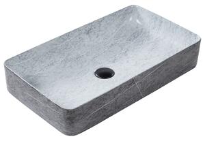 Umyvadlo na desku ARTAJ 61 x 35 cm Keramika Šedý betonový efekt