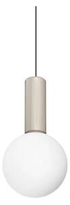 Ideal Lux - LED Lustr na lanku ODEON LED/8W/230V CRI 90 pr. 15 cm béžová/bílá