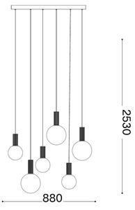 Ideal Lux - LED Lustr na lanku ODEON LED/39W/230V CRI 90 béžová/bílá