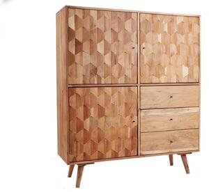 Mystic Living skříň 140 cm hnědá