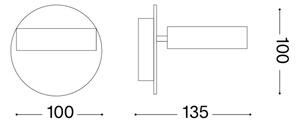 Ideal Lux - LED Nástěnné bodové svítidlo OBY LED/6W/230V CRI 90 bílá