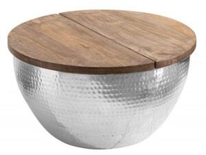 Orient Storage konferenční stolek 60 cm hnědá/stříbrná