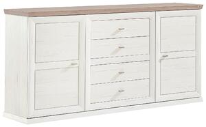 ŠIROKÁ KOMODA, šedá, bílá, 180/89/43 cm Hom`in - Široké komody