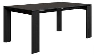 Černý keramický rozkládací jídelní stůl Miotto Olevano 180/265 x 90 cm