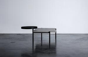 Šedý betonový konferenční stolek Lyon Béton Twist 136 x 80 cm