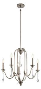 Quintiesse QN-KARLEE5 - Lustr na tyči KARLEE 5xE14/60W/230V matný chrom