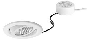 BRUMBERG LED vestavný bod BB09, RC, kulatý ovladač, bílý