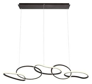 Redo 01-3393 - LED Stmívatelný lustr na lanku BIAS LED/120W/230V černá