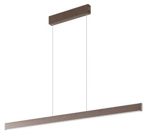 Lucande Smart LED závěsné svítidlo Mylosh, káva, Tuya, stmívatelný, Hnědá / rez, Obývací pokoj / jídelna, Hliník, Moderní