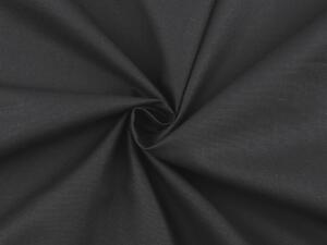 Bavlněná látka jednobarevná šíře 220 cm METRÁŽ - (27) černá