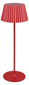 Suarez LED dobíjecí stolní lampa, červená, výška 39 cm, kov, stmívatelná