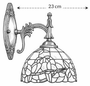 Brilagi - Tiffany vitrážová nástěnná lampa JUNGLE 1xE14/40W/230V