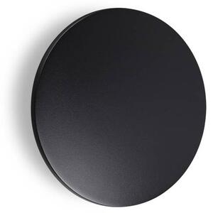 Ideal Lux LED venkovní nástěnné svítidlo Punto černé Ø 18 cm, kovové