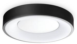 Ideal Lux LED stropní svítidlo Planet, černé, Ø 30 cm, kovové