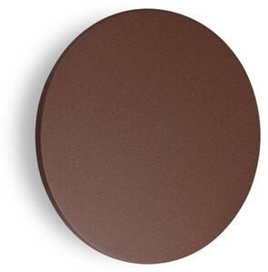 Ideal Lux LED venkovní nástěnné svítidlo Punto, hnědé, Ø 24 cm kovové