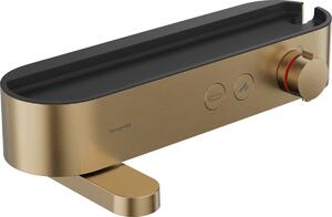 Vanová baterie Hansgrohe ShowerTablet Select s poličkou 150 mm kartáčovaný bronz 24340140