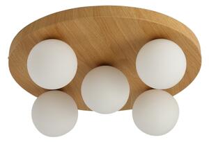 Brilagi - Stropní svítidlo LUND WOOD 5xG9/9W/230V pr. 40 cm dřevo