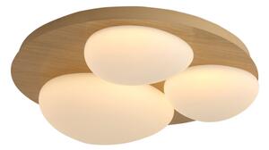 Brilagi - LED Stropní svítidlo VISBY WOOD LED/36W/230V pr. 50 cm hnědá