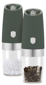 Mlýnek na pepř a sůl gravitační sada 2 ks Matte Green Collection