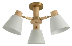 Brilagi - Přisazený lustr LUND WOOD 3xE27/40W/230V pr. 50 cm dřevo