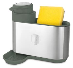 BERLINGERHAUS Dávkovač mycího prostředku 2 v 1 Matte Green Collection BH-8933