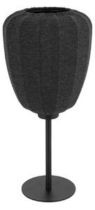 Stolní lampa Barlaston, výška 39 cm, černá/šedá, kov/látka