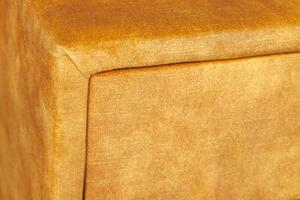 Noční stolek BOUTIQUE 50 CM tmavě žlutý samet Nábytek | Ložnice | Noční stolky
