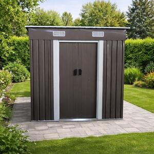 Zahradní domek BestBerg BBSH-406G / 2,25 m² / 121 x 194 x 192 cm / šedá
