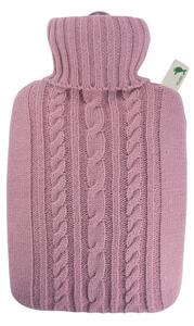 Termofor Hugo Frosch Classic pletený obal, 1,8 l, růžová