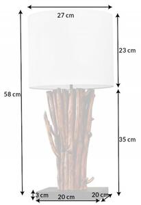 Přírodní stolní lampa Euphoria 60 cm
