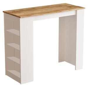 ASIR Barový stůl ST1 borovice bílý