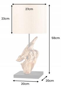 Stolní lampa HYPNOTIC 60 CM masiv teak Svítidla | Stolní