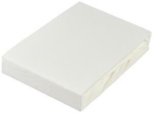 PROSTĚRADLO NA VRCHNÍ MATRACI, žerzej, krémová, 180/220 cm Novel - Prostěradla