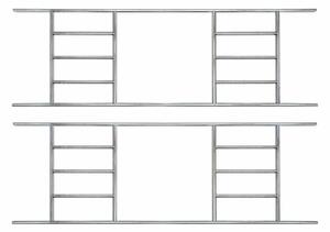 Základna BBSH-B4 pro zahradní domek BestBerg BBSH-1113 / 284 x 327 cm / ocel / stříbrná