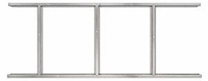 Základna BBSH-B1 pro zahradní domek BestBerg BBSH-407 / 68 x 200 cm / ocel / stříbrná
