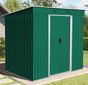 Zahradní domek BestBerg ZD-67GRW / 4,3 m² / 197 × 217 × 202 cm / zelená/bílá