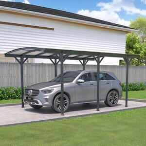 Přístřešek na auto BestBerg BBCP-CP7 / 15,2 m² / 505 x 300 x 219 cm / antracit/šedá
