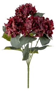 Umělá květina Hydrangea Red 38 cm