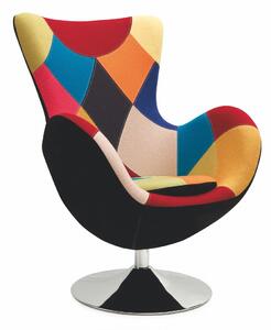 HALMAR Relaxační křeslo Farfalla patchwork