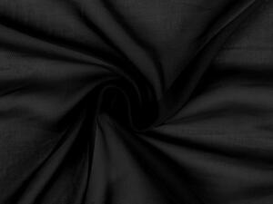 Šifón METRÁŽ šíře 150 cm - 6 (5001) černá