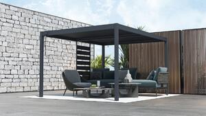 Boční zástěna pro bioklimatickou pergolu BestBerg BBP-ACG / 92 × 203 cm / šedá