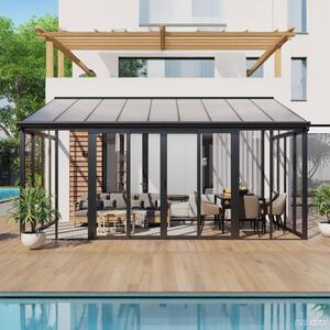 Luxusní zimní zahrada BestBerg PZ-QA9 / 16,5 m² / 300 x 548 x 312 cm / antracit
