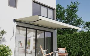 Elektrická markýza s LED osvětlením BestBerg BBSU-EL495BG / 495 x 300 cm / béžová