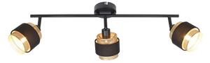 ITALUX SPL-95820-3 Renez stropní bodové svítidlo/spot 3xE14 černá, zlatá
