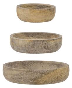 Dřevěná miska Joana Mango – set 3 ks