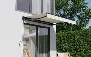 Elektrická markýza s LED osvětlením BestBerg BBSU-EL250BG / 250 x 200 cm / béžová