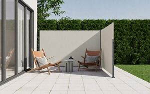 Dvojitá zatahovací markýza/boční zástěna BestBerg BBSU-2S300BG / 180 x 600 cm / béžová