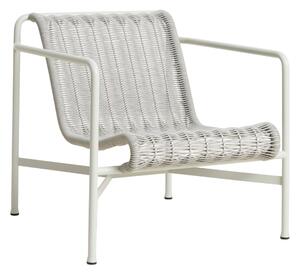 HAY Zahradní křeslo Palissade Cord Lounge Low, Sky Grey